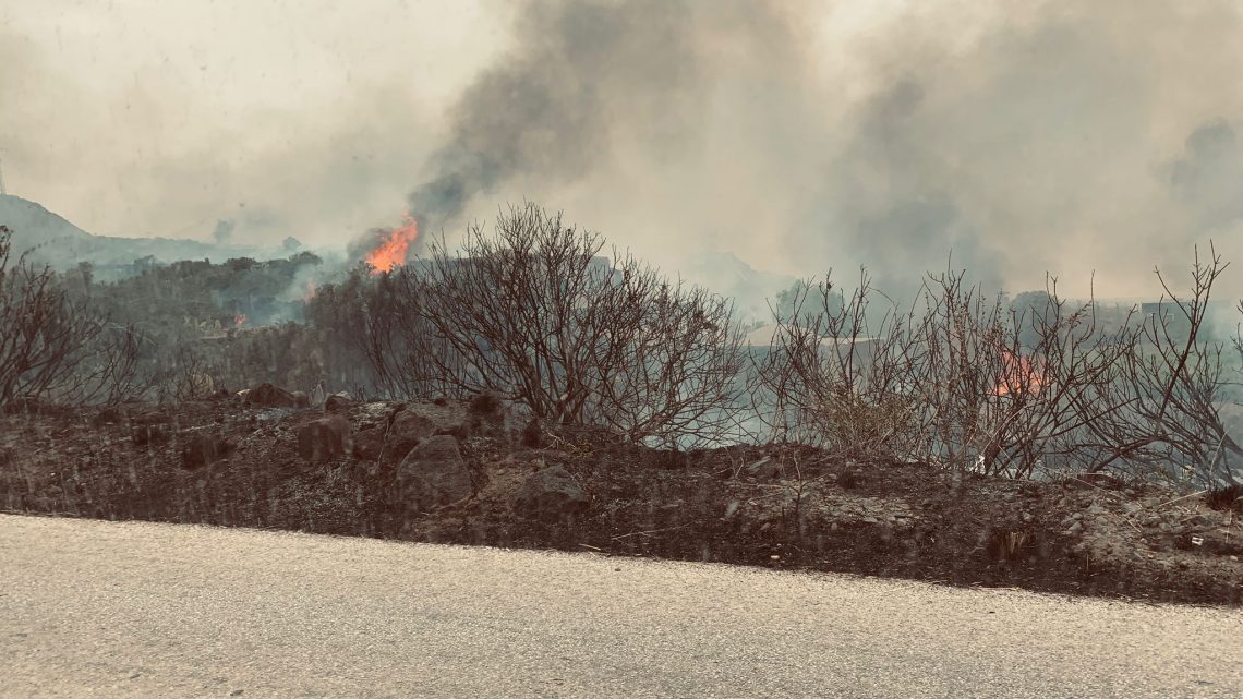 Incendio all'aeroporto - Foto di Flavio Silvia