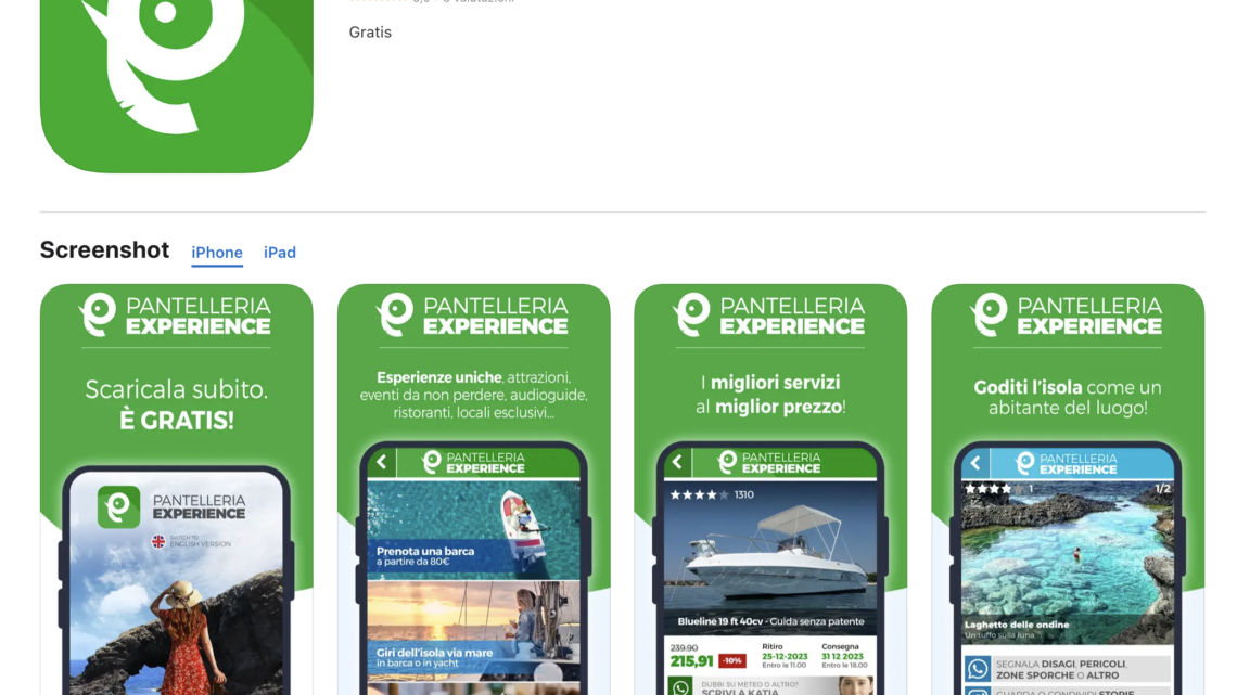 pantelleria experience app